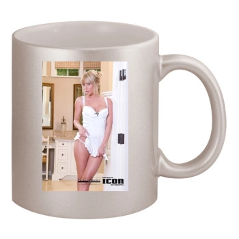 Sara Jean Underwood 11oz Metallic Silver Mug