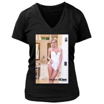 Sara Jean Underwood Women's Deep V-Neck TShirt