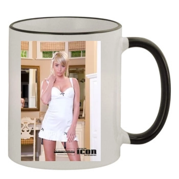 Sara Jean Underwood 11oz Colored Rim & Handle Mug