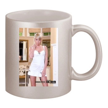 Sara Jean Underwood 11oz Metallic Silver Mug