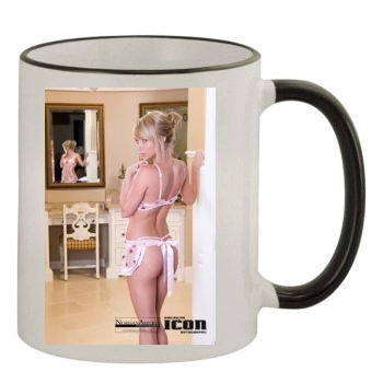 Sara Jean Underwood 11oz Colored Rim & Handle Mug