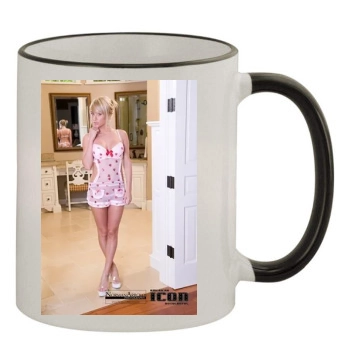 Sara Jean Underwood 11oz Colored Rim & Handle Mug