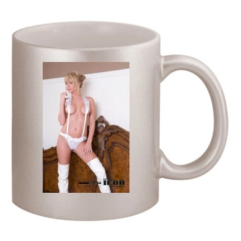 Sara Jean Underwood 11oz Metallic Silver Mug