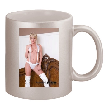 Sara Jean Underwood 11oz Metallic Silver Mug