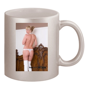 Sara Jean Underwood 11oz Metallic Silver Mug