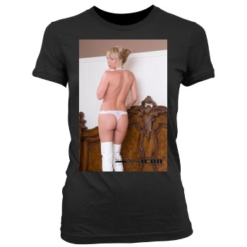 Sara Jean Underwood Women's Junior Cut Crewneck T-Shirt