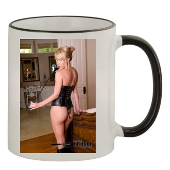 Sara Jean Underwood 11oz Colored Rim & Handle Mug