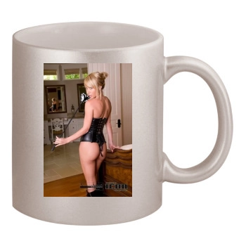 Sara Jean Underwood 11oz Metallic Silver Mug