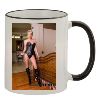 Sara Jean Underwood 11oz Colored Rim & Handle Mug