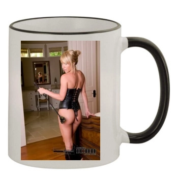 Sara Jean Underwood 11oz Colored Rim & Handle Mug