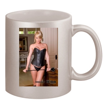 Sara Jean Underwood 11oz Metallic Silver Mug