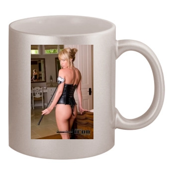 Sara Jean Underwood 11oz Metallic Silver Mug