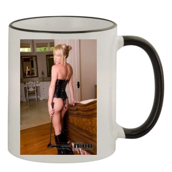 Sara Jean Underwood 11oz Colored Rim & Handle Mug