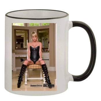 Sara Jean Underwood 11oz Colored Rim & Handle Mug