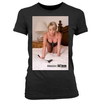 Sara Jean Underwood Women's Junior Cut Crewneck T-Shirt