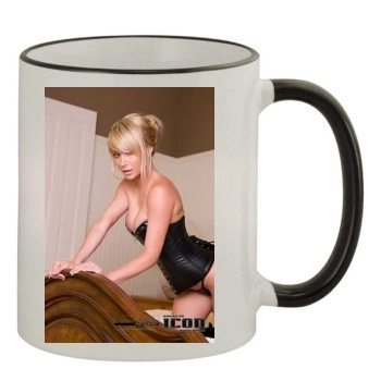 Sara Jean Underwood 11oz Colored Rim & Handle Mug