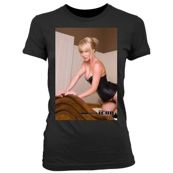 Sara Jean Underwood Women's Junior Cut Crewneck T-Shirt