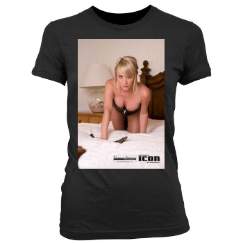 Sara Jean Underwood Women's Junior Cut Crewneck T-Shirt