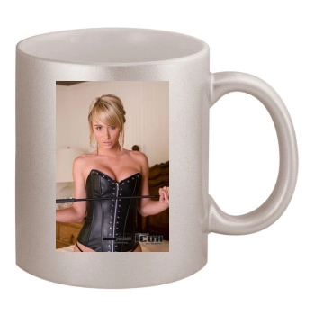 Sara Jean Underwood 11oz Metallic Silver Mug