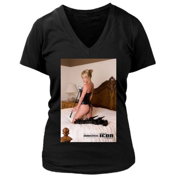 Sara Jean Underwood Women's Deep V-Neck TShirt