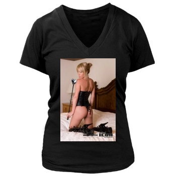 Sara Jean Underwood Women's Deep V-Neck TShirt