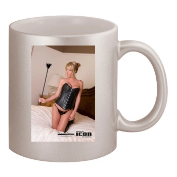 Sara Jean Underwood 11oz Metallic Silver Mug