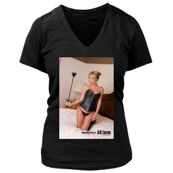 Sara Jean Underwood Women's Deep V-Neck TShirt