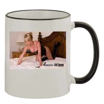 Sara Jean Underwood 11oz Colored Rim & Handle Mug