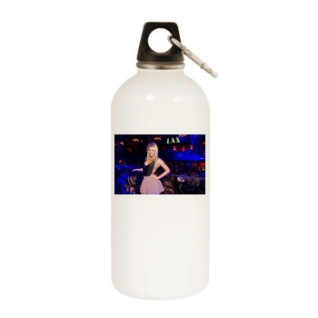 Sara Jean Underwood White Water Bottle With Carabiner