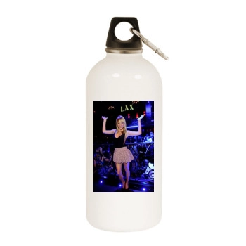 Sara Jean Underwood White Water Bottle With Carabiner