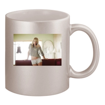 Sara Jean Underwood 11oz Metallic Silver Mug