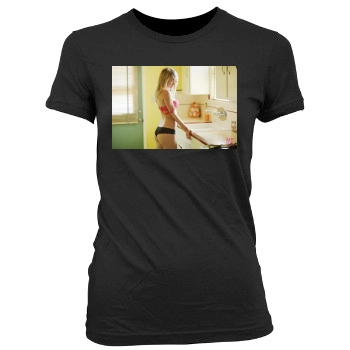 Sara Jean Underwood Women's Junior Cut Crewneck T-Shirt