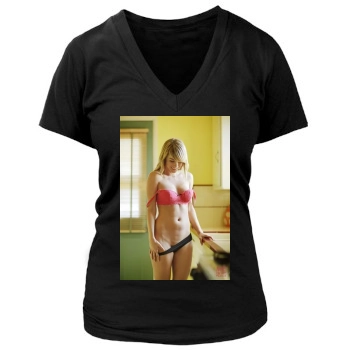 Sara Jean Underwood Women's Deep V-Neck TShirt