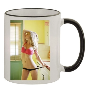 Sara Jean Underwood 11oz Colored Rim & Handle Mug