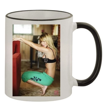 Sara Jean Underwood 11oz Colored Rim & Handle Mug