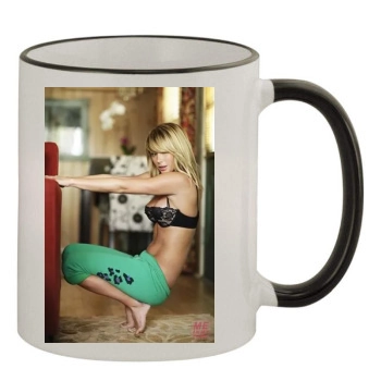 Sara Jean Underwood 11oz Colored Rim & Handle Mug