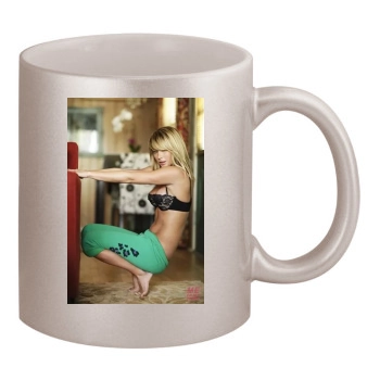 Sara Jean Underwood 11oz Metallic Silver Mug