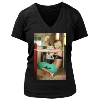 Sara Jean Underwood Women's Deep V-Neck TShirt