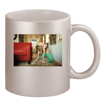 Sara Jean Underwood 11oz Metallic Silver Mug