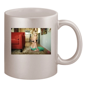 Sara Jean Underwood 11oz Metallic Silver Mug