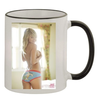 Sara Jean Underwood 11oz Colored Rim & Handle Mug