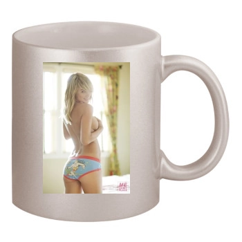 Sara Jean Underwood 11oz Metallic Silver Mug