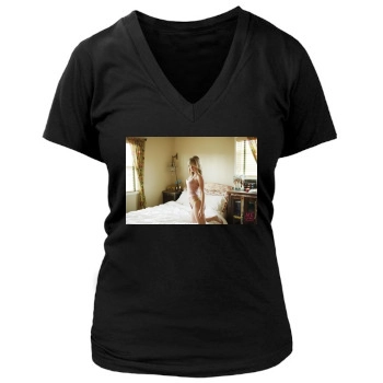 Sara Jean Underwood Women's Deep V-Neck TShirt