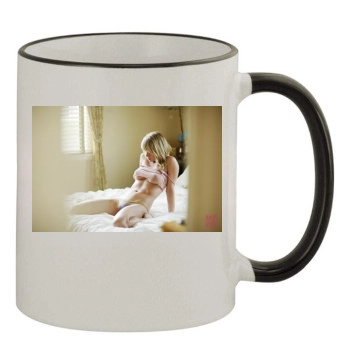 Sara Jean Underwood 11oz Colored Rim & Handle Mug