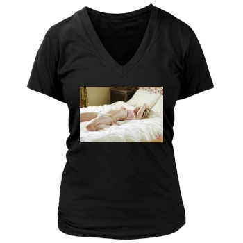 Sara Jean Underwood Women's Deep V-Neck TShirt