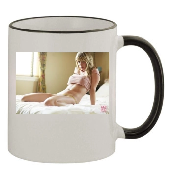 Sara Jean Underwood 11oz Colored Rim & Handle Mug