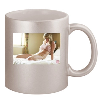 Sara Jean Underwood 11oz Metallic Silver Mug