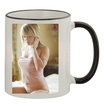 Sara Jean Underwood 11oz Colored Rim & Handle Mug