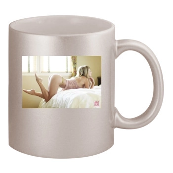 Sara Jean Underwood 11oz Metallic Silver Mug