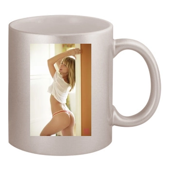 Sara Jean Underwood 11oz Metallic Silver Mug